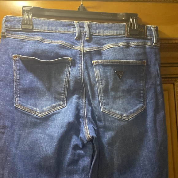 GUESS Gold Button Fly Skinny High Rise Jeans Size 28 - Picture 8 of 14